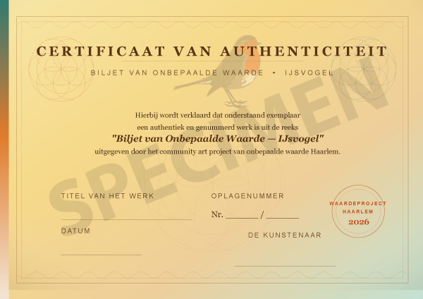 certificaat_ijsvogel-specimen